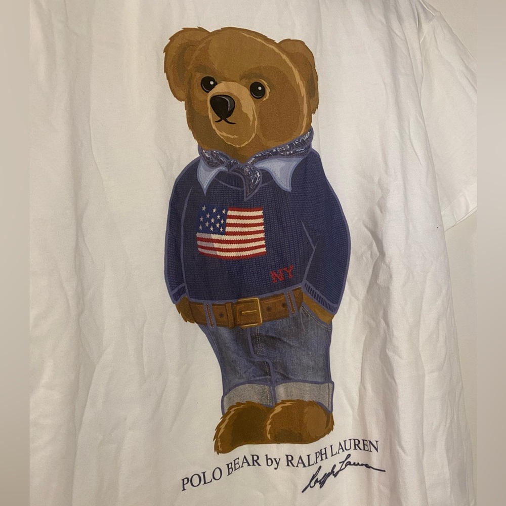 Polo ralph Lauren Patriot teddy bear t-shirt - Picture 2 of 6